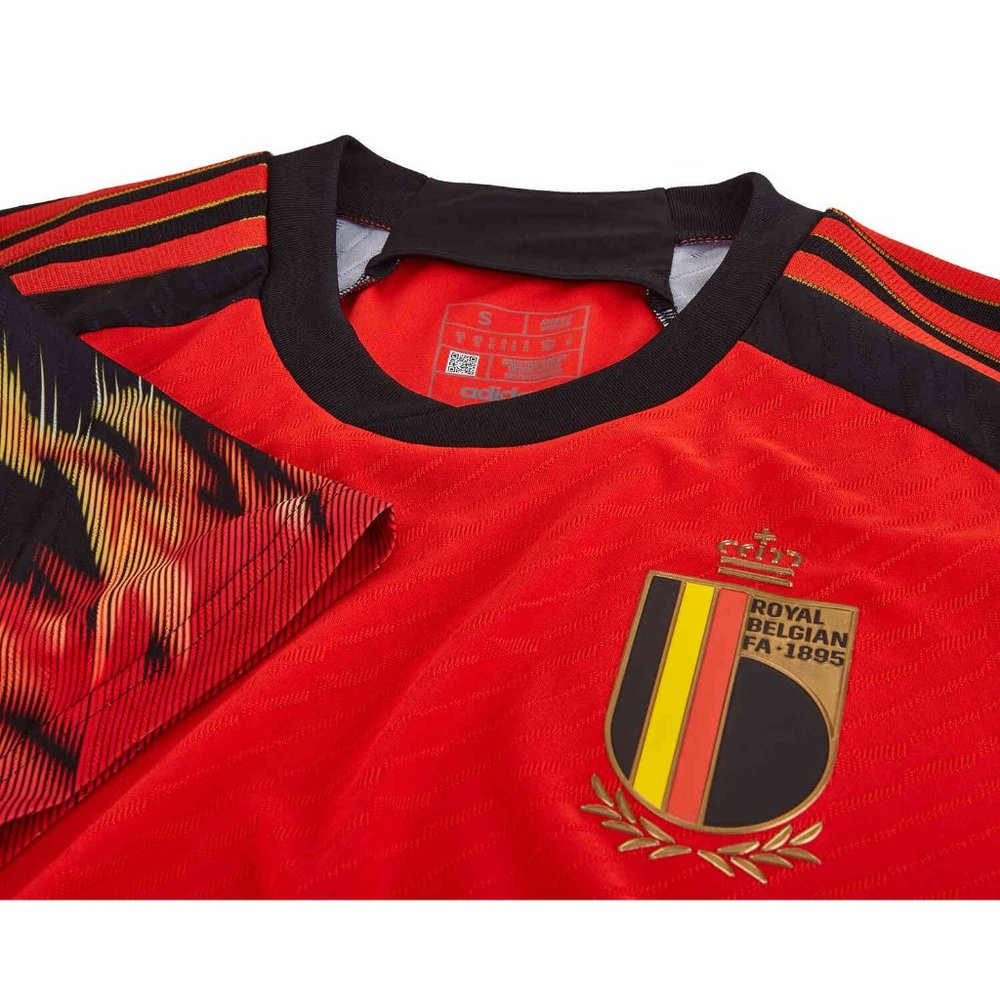 $150 Medium Adidas 2022-23 Belgium Authentic Home Jersey HD9413 Soccer Football